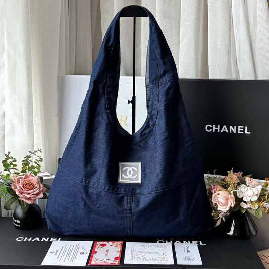 CC 25C Hobo Bags 45cm Dark Blue Denim