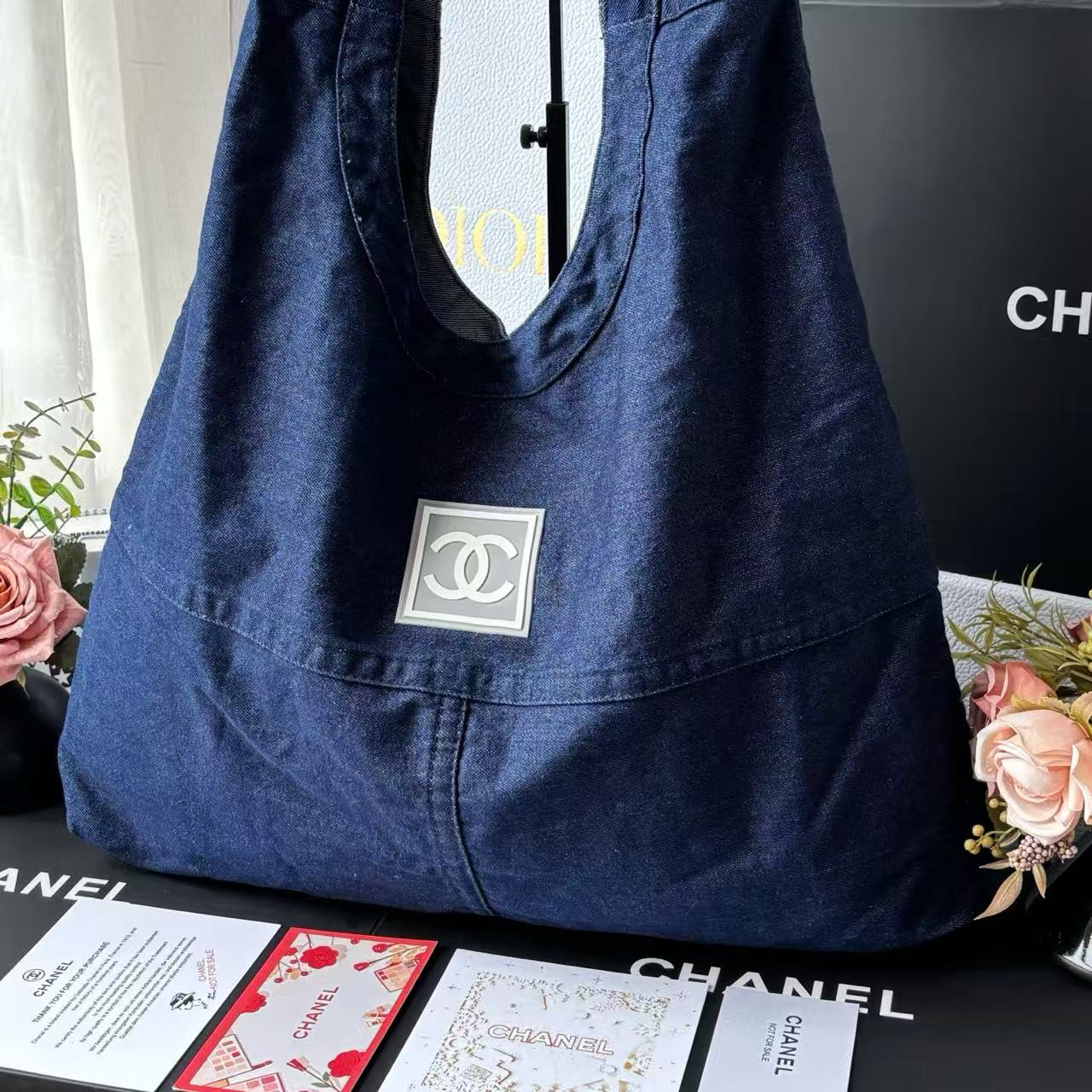 CC 25C Hobo Bags 45cm Dark Blue Denim
