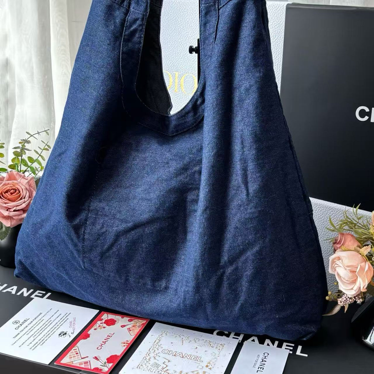 CC 25C Hobo Bags 45cm Dark Blue Denim