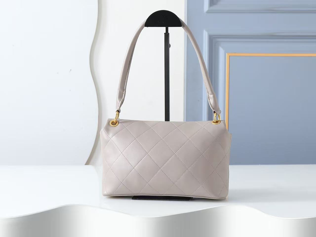 CC CC SS 2026 Pre-collection Large Flap Bag Dark Grey Lambskin