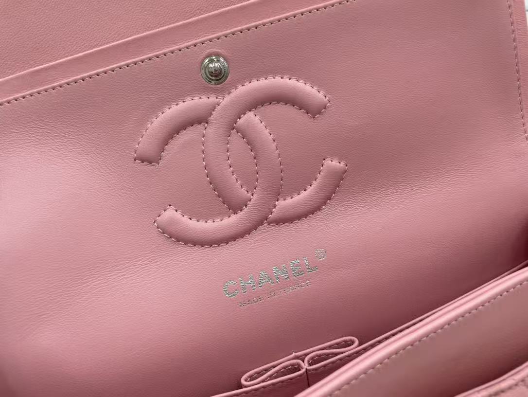 CC 26s Classic Flap Bag 20cm Light Pink Lambskin
