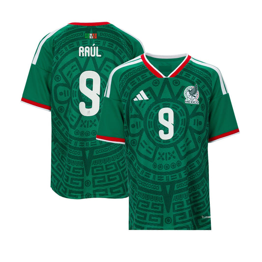 Mexico 26/27 Raul #9 Replica Home Jersey - Youth