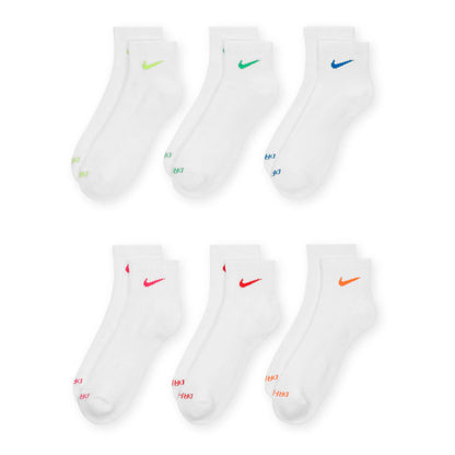 6 Pack Unisex Everyday Plus Cushioned Quarter