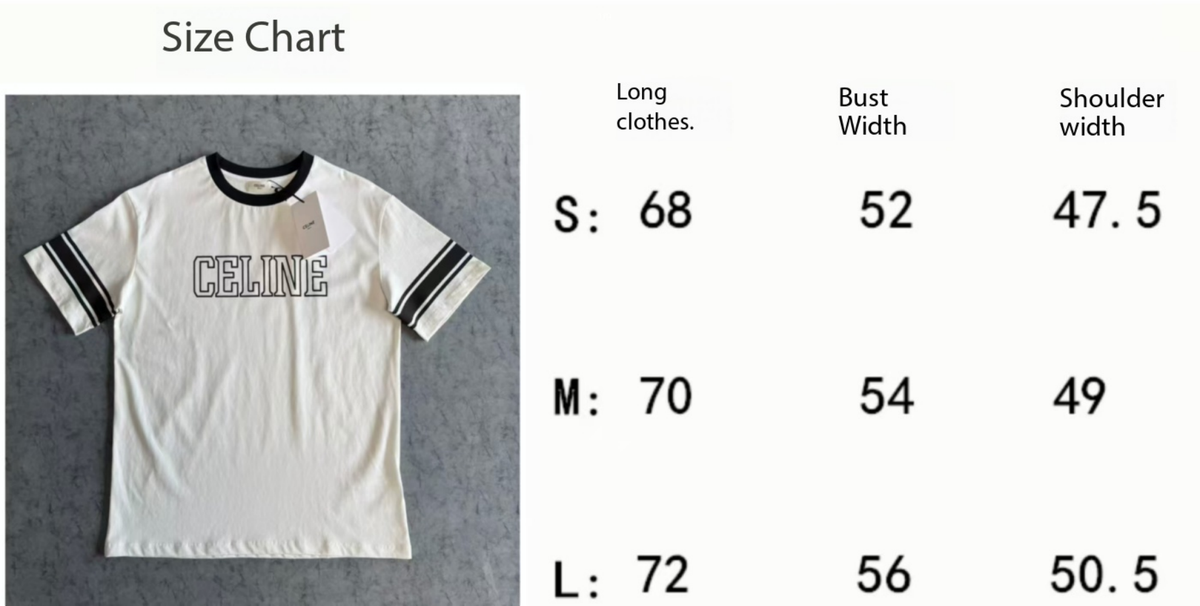 Celine SS26 Color-blocked Letter Print T-shirt White Black Cotton 350495