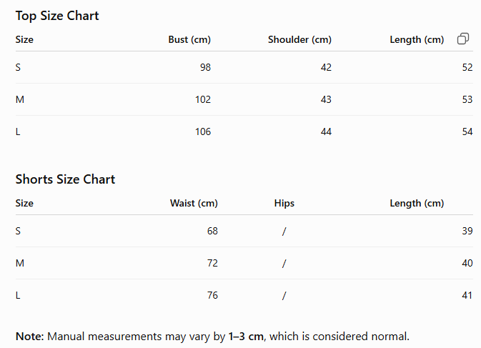 CC 26s Sleeveless Shirt + Shorts White Polyester 400734