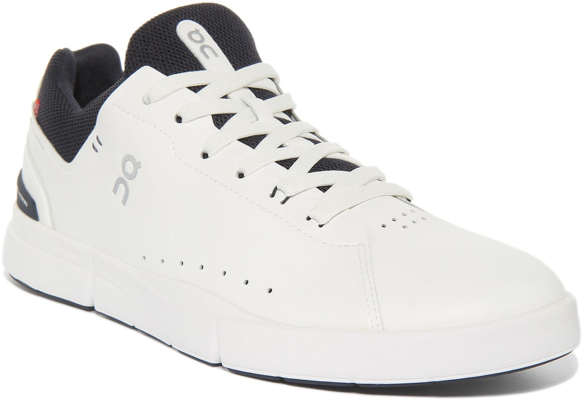 On Running The Roger Advantage In White Navy For Men