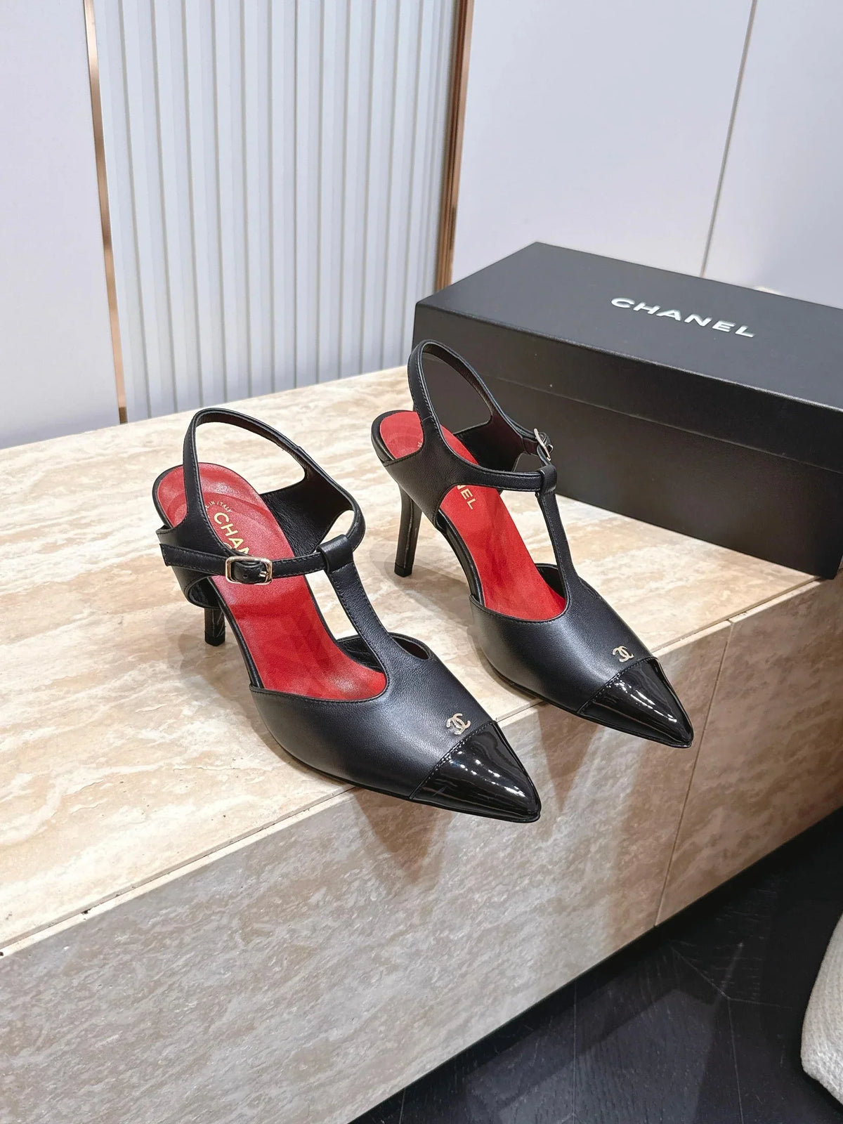 Channel 2026 Slingback 90mm Calfskin 898943