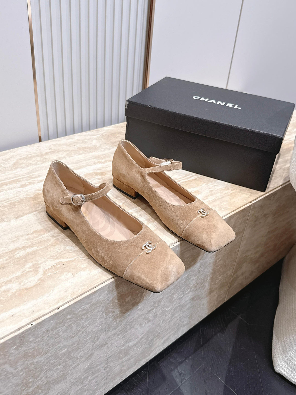 Chanel 2026 Ballet Flat 25mm Suede Calfskin 899012
