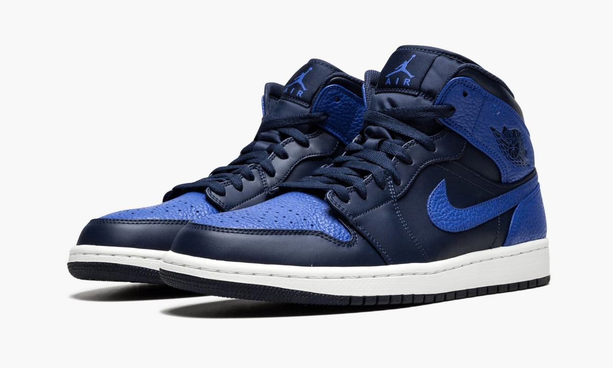 Air Jordan 1 Mid Obsidian Royal Sneakers - Performance Runner