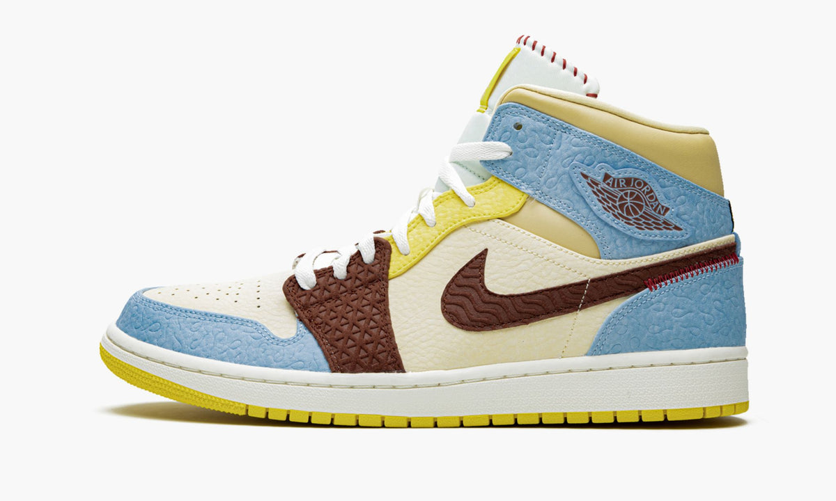 Air Jordan 1 Mid SE “Maison Chateau Rouge Fearless” Sneakers - Cushioned Stride