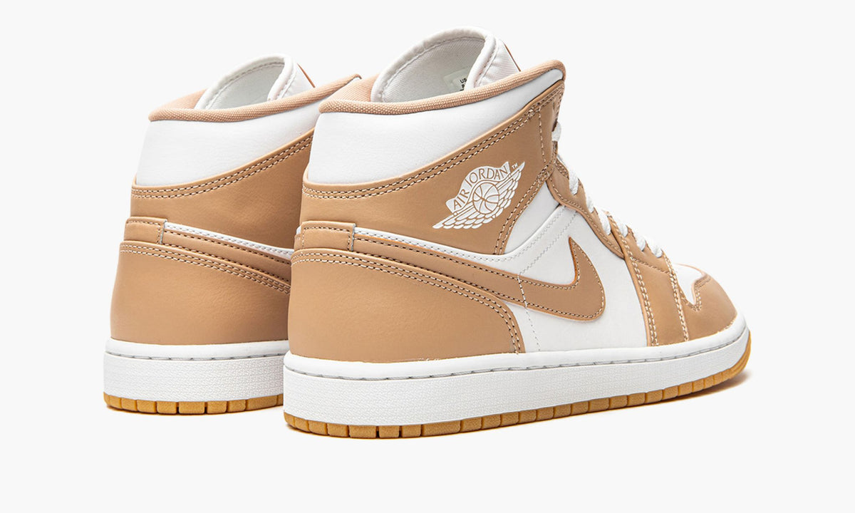 Air Jordan 1 Mid Tan / Gum Sneakers - Cushioned Stride | Rotation Essential
