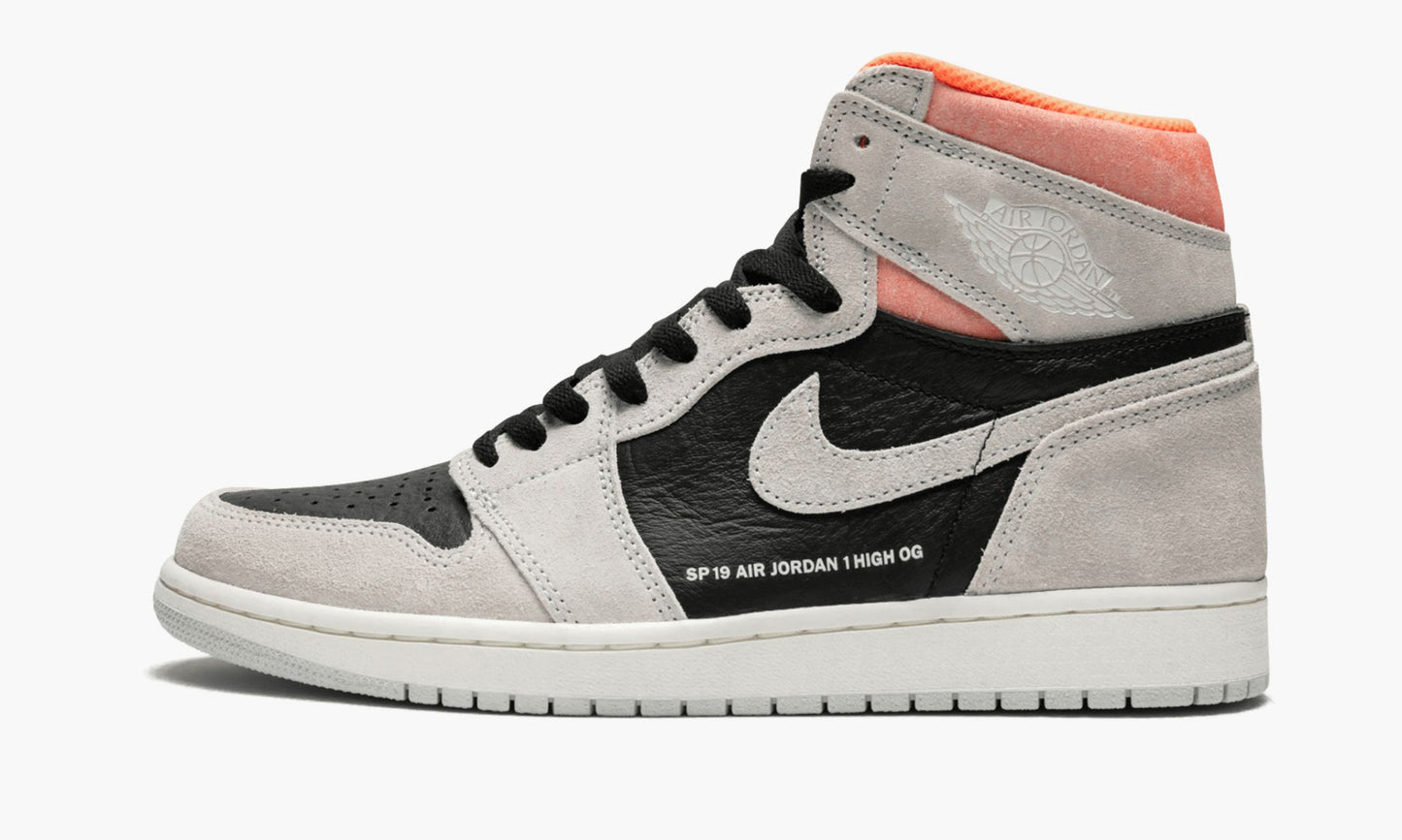 Air Jordan 1 Retro High OG “Neutral Grey/Hyper Crimson” Sneakers - Prime Pick