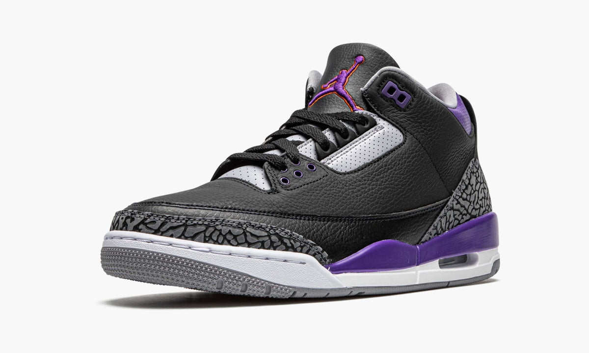 Air Jordan 3 Retro Court Purple Sneakers - Style Staple