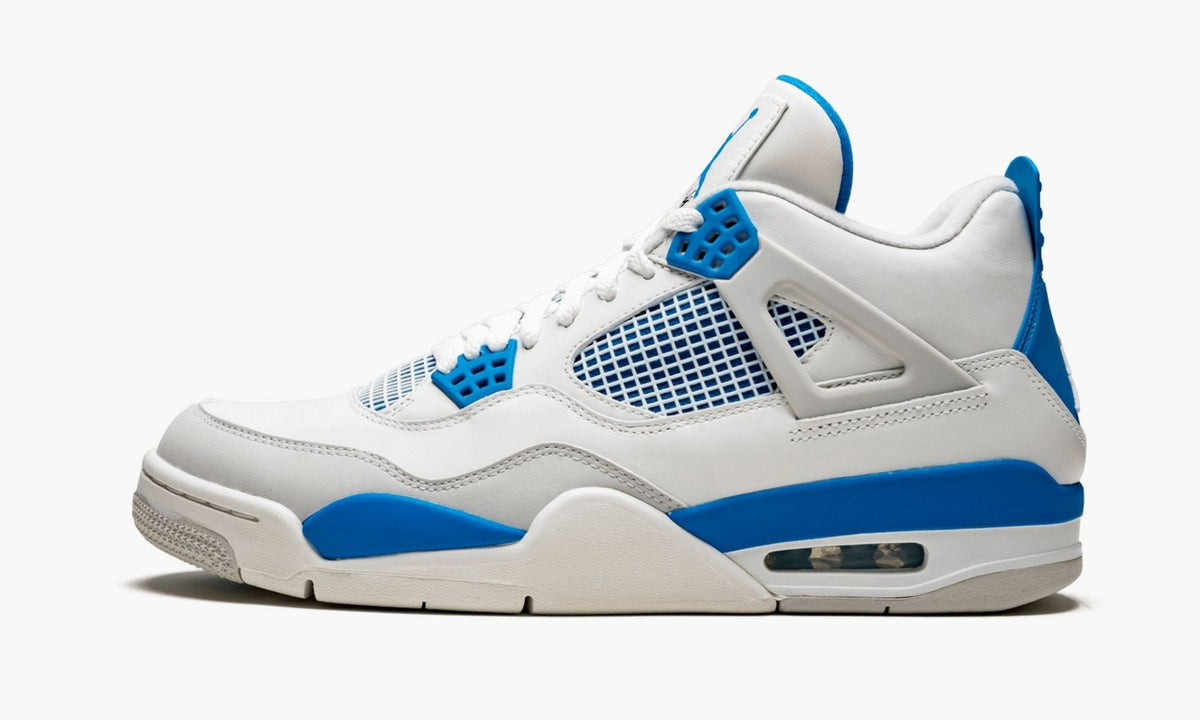 Air Jordan 4 Retro Military Blue Sneakers - Hall of Fame