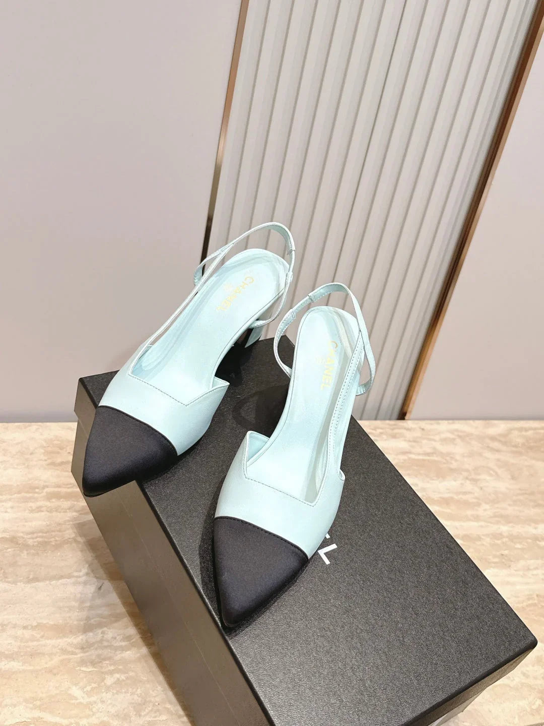 Channel 2026 Slingback 65mm Fabric Calfskin 898961