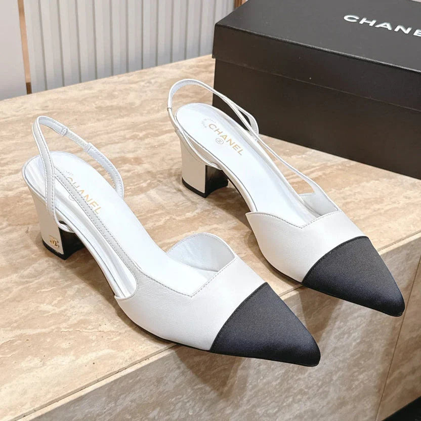 Channel 2026 Slingback 65mm Fabric Calfskin 898961