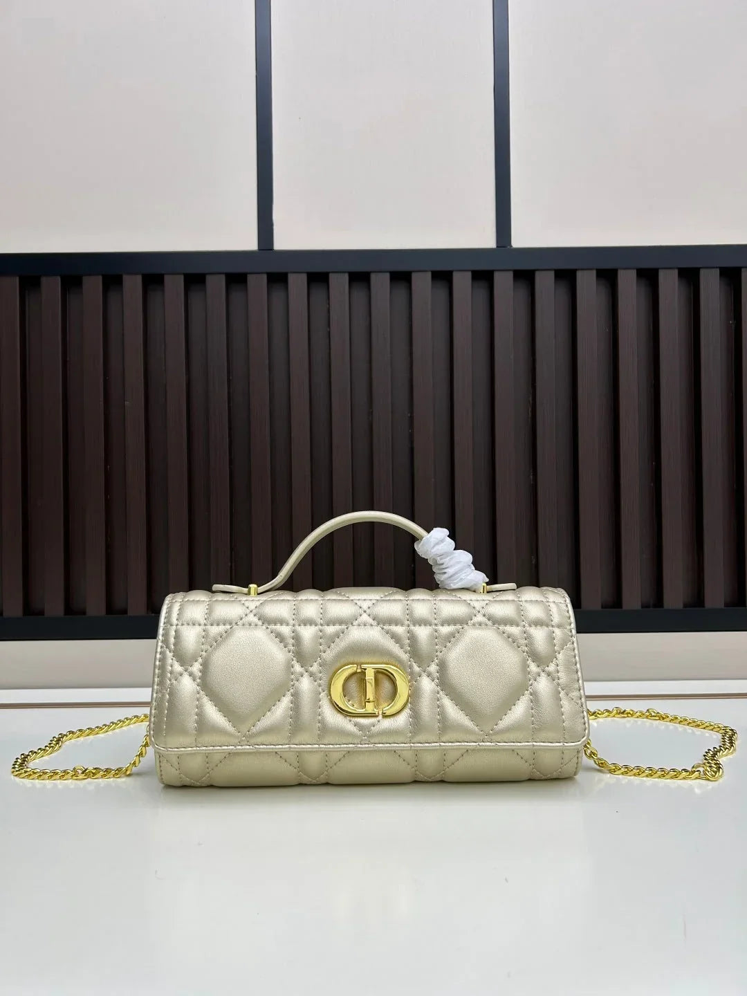 Dior 2026 Miss Caro Top Handle Pouch 24cm Lambskin