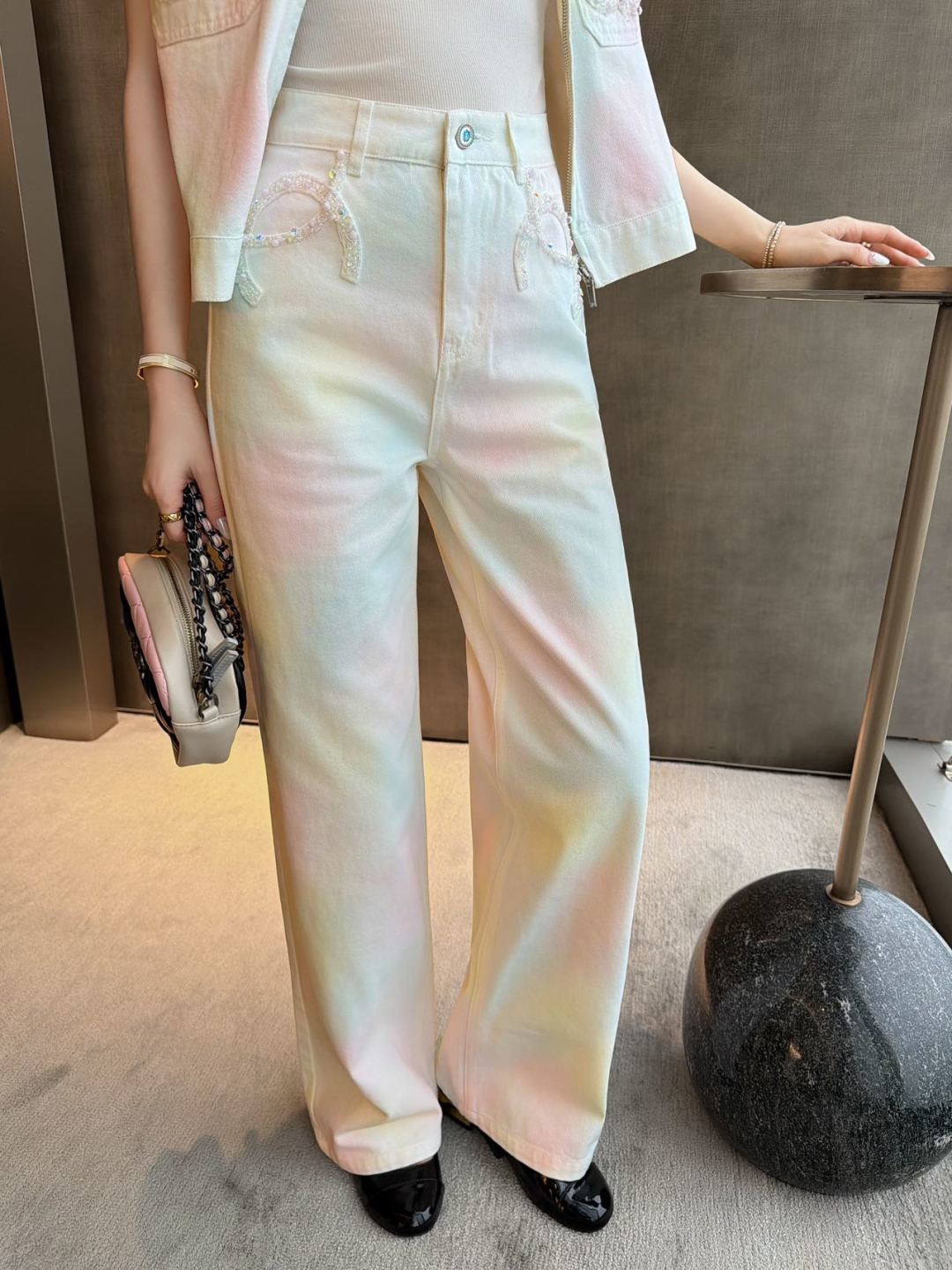 CC 26s Long Pant Rainbow Gradient Washed Denim