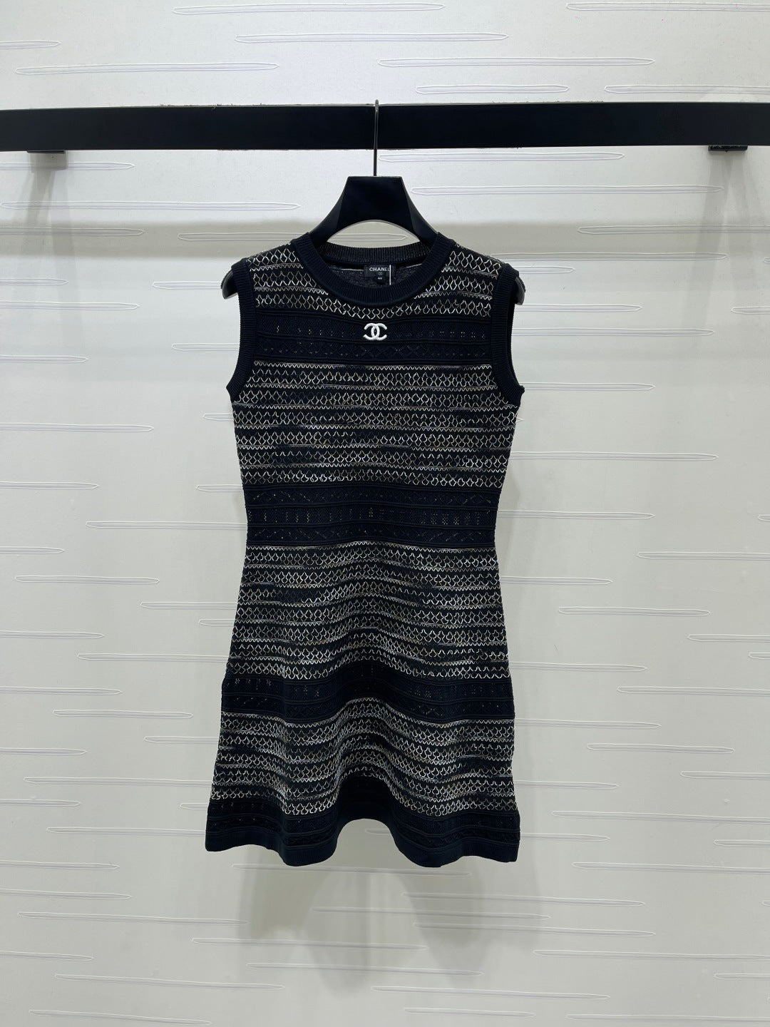 CC 25S Logo Sleeveless Knit Mini Dress Wool 406439