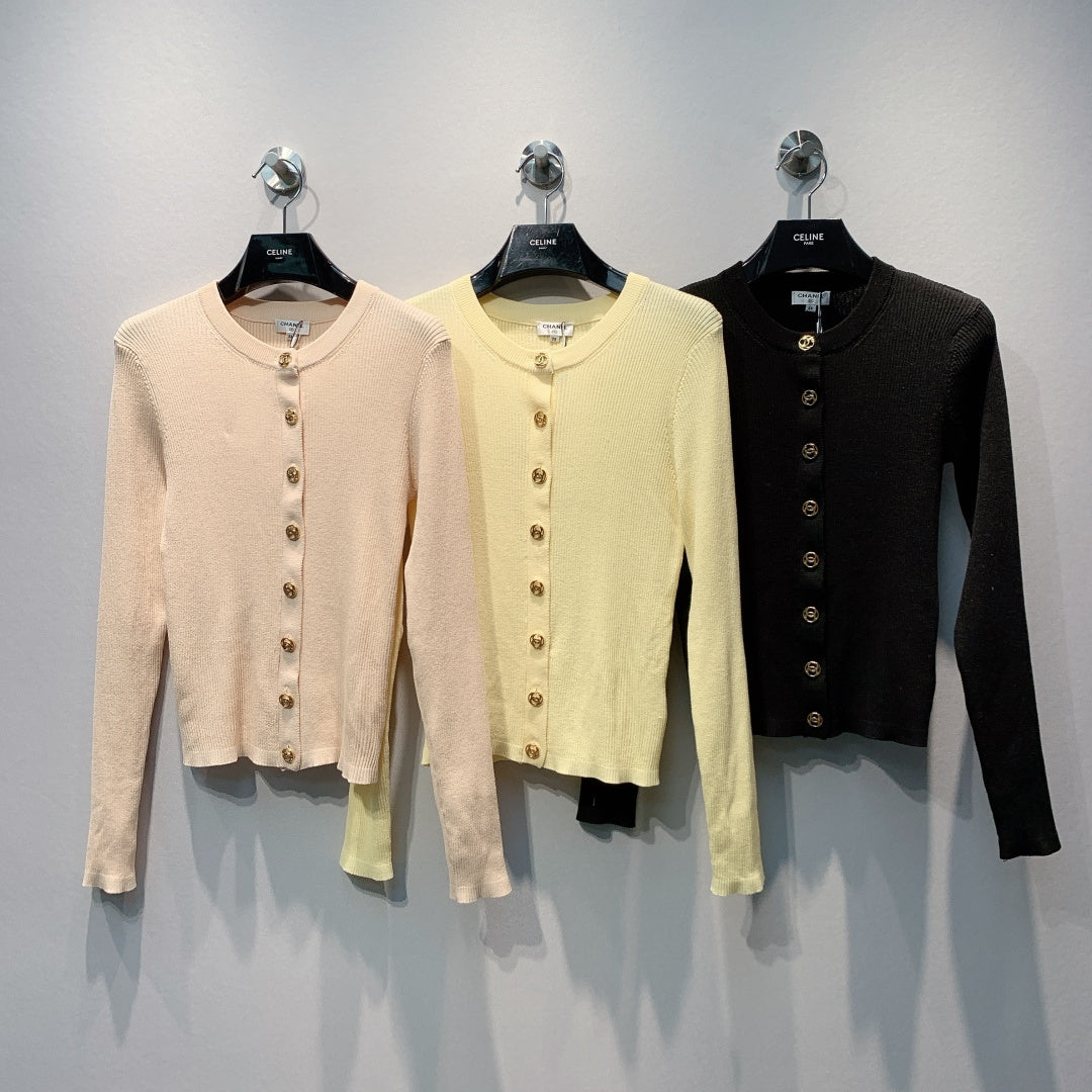 CC Ribbed Cardigan Tencel 411466