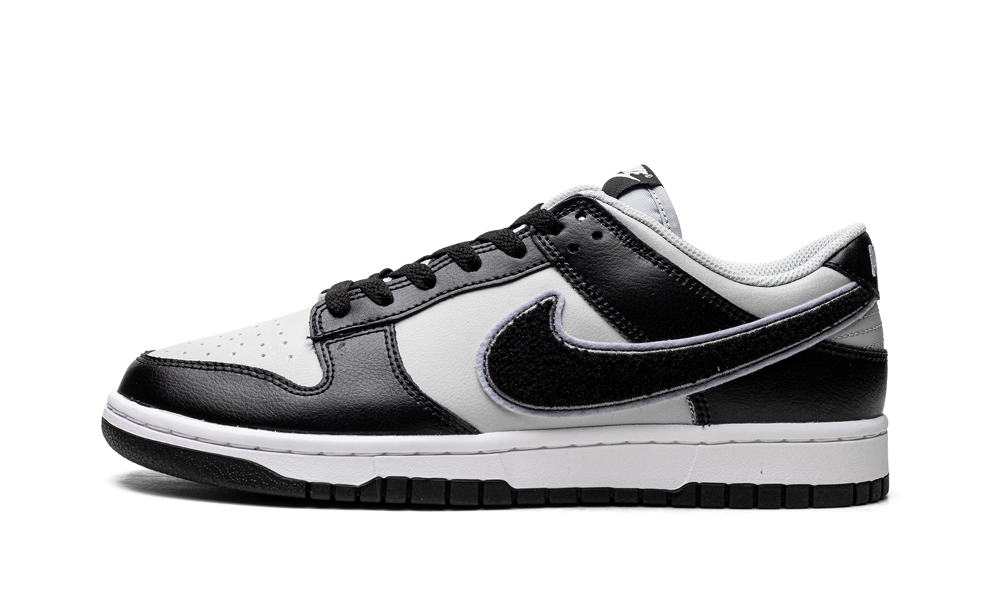 Dunk Low "Chenille Swoosh Black Grey" DQ7683 001