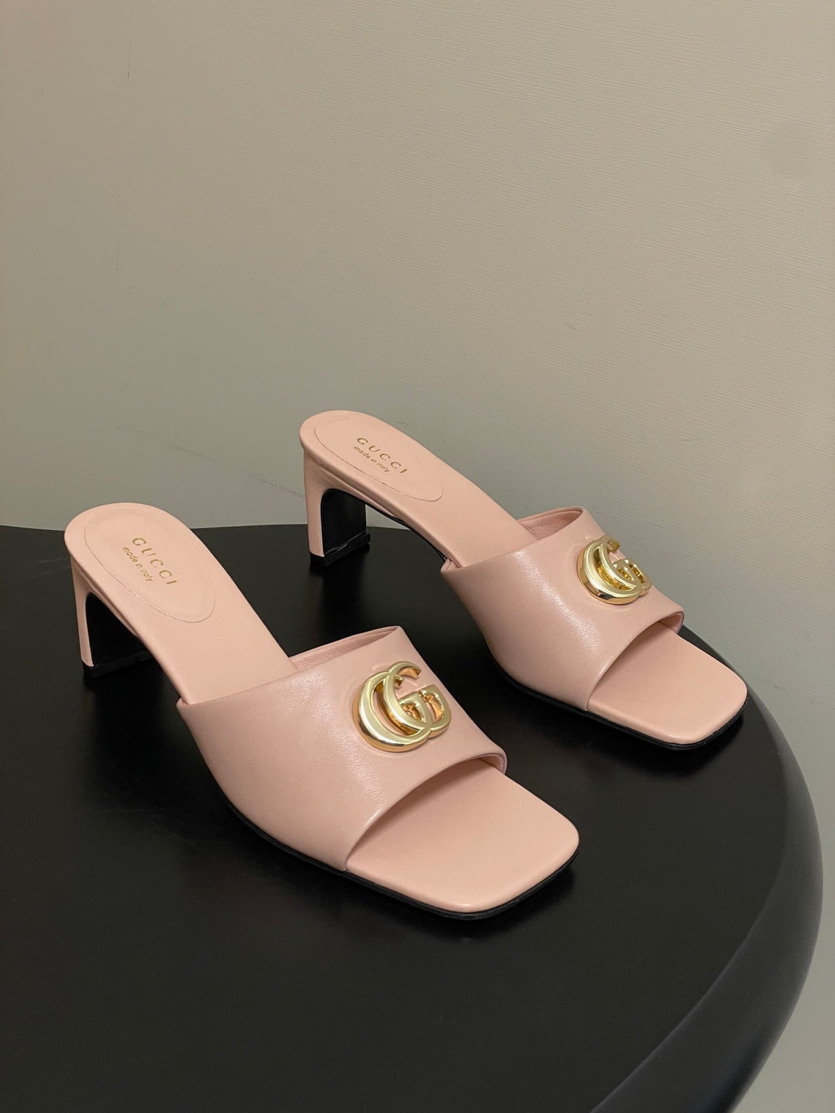GG 26ss High Heel Slippers 55 Lambskin