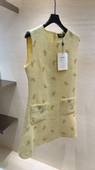 CC Hand-embroidered Beaded Dress in Tweed