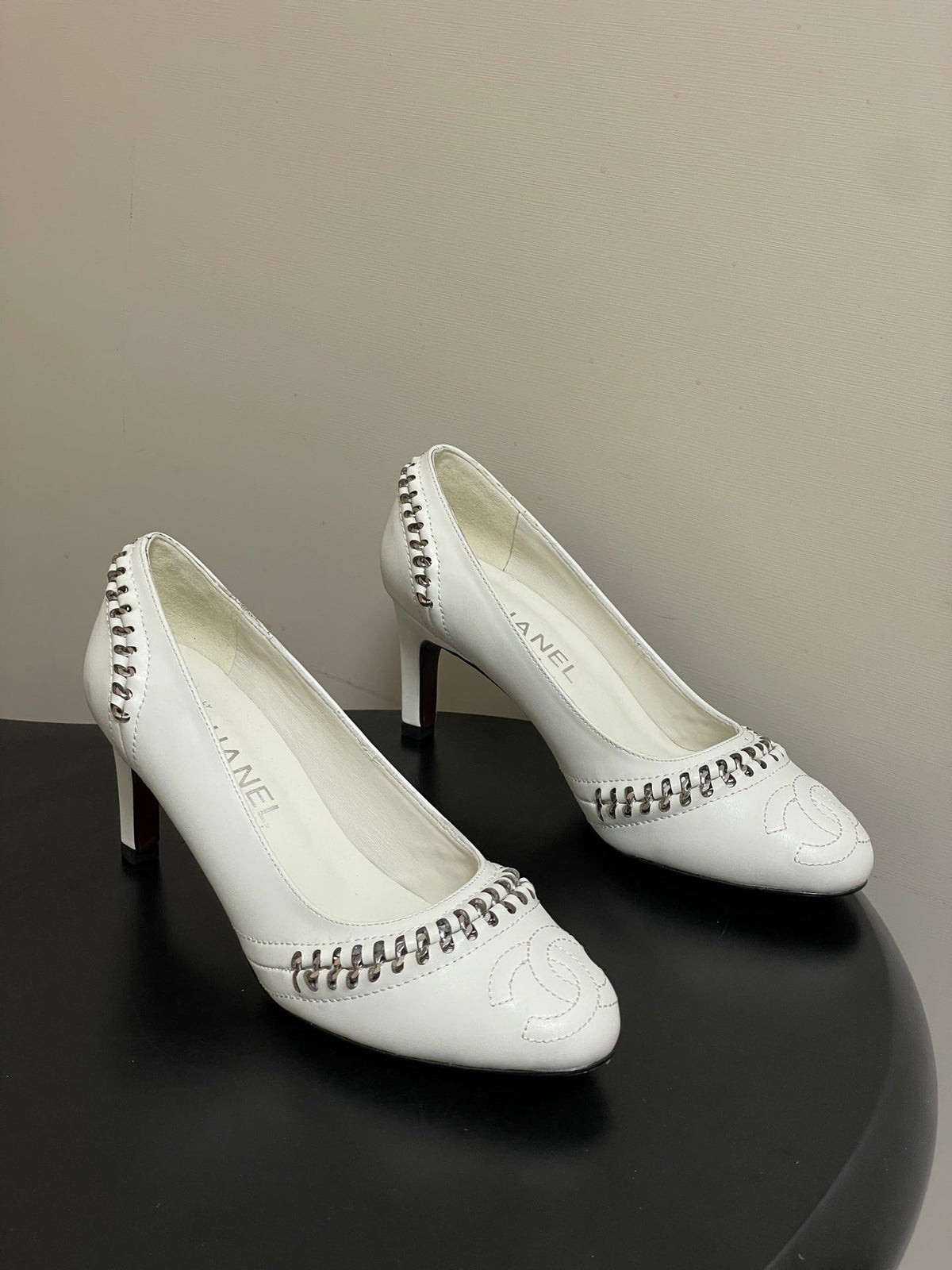 CC 2026 Embroidered Pump Mary Jane Sheepskin