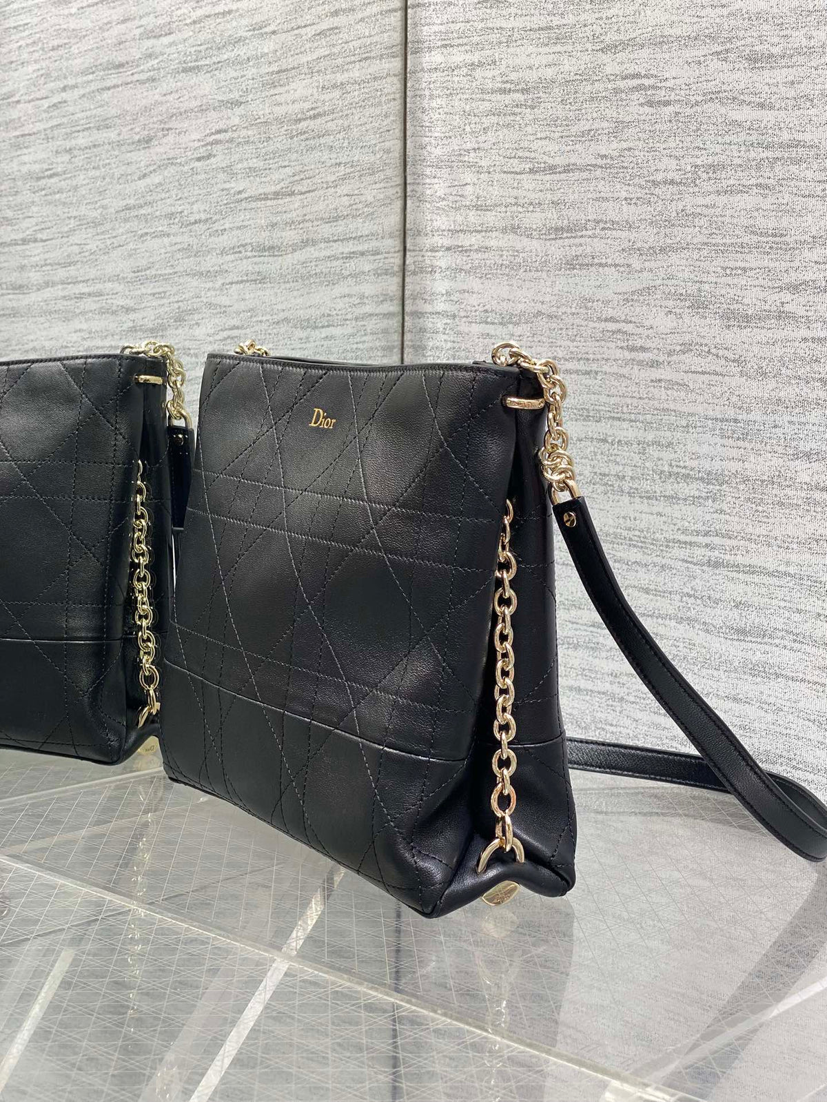 Dior 2026 Trianon Hobo Chain Bag 25cm Lambskin 289175