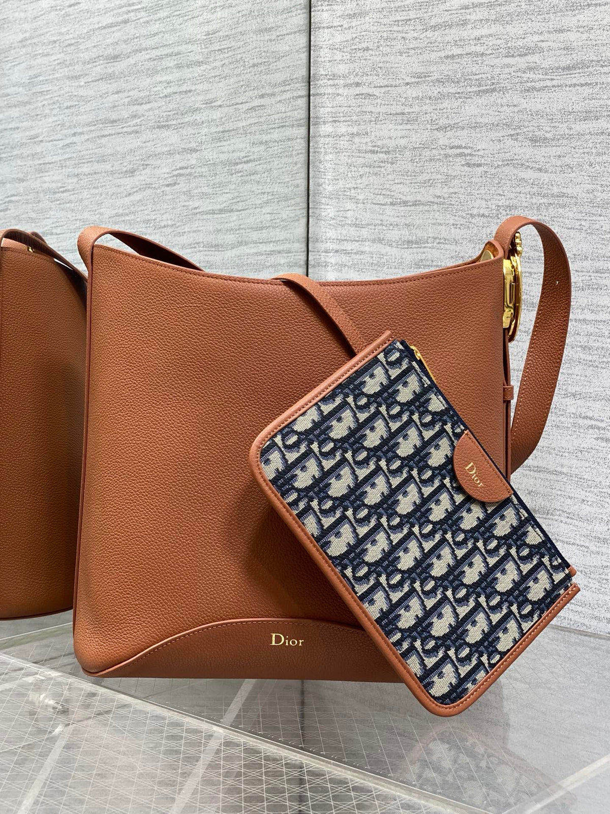 Dior 2026 Medaillon Bucket Bag 26.5cm Grained Cowhide 289070