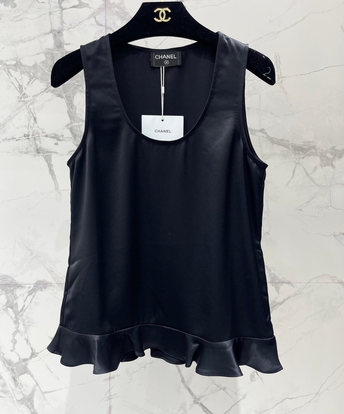 CC Sleeveless Vest in Acetate