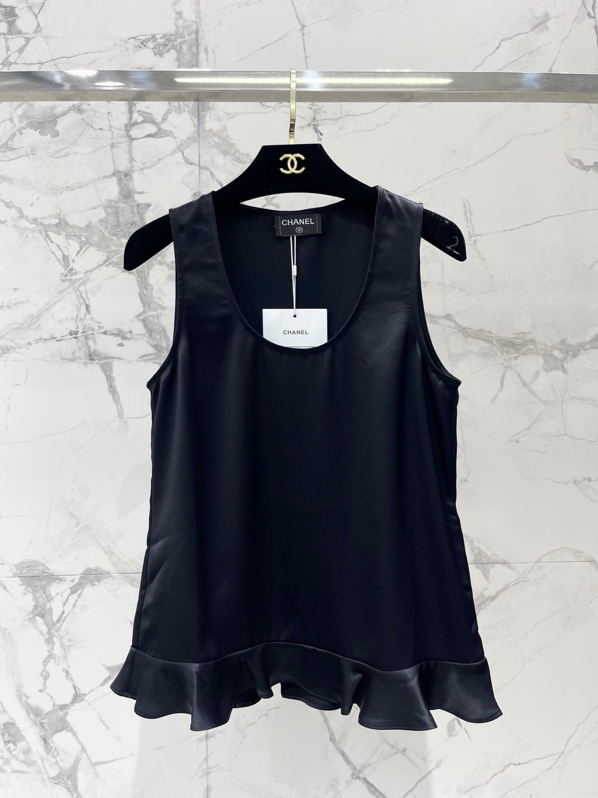 CC Sleeveless Vest in Acetate