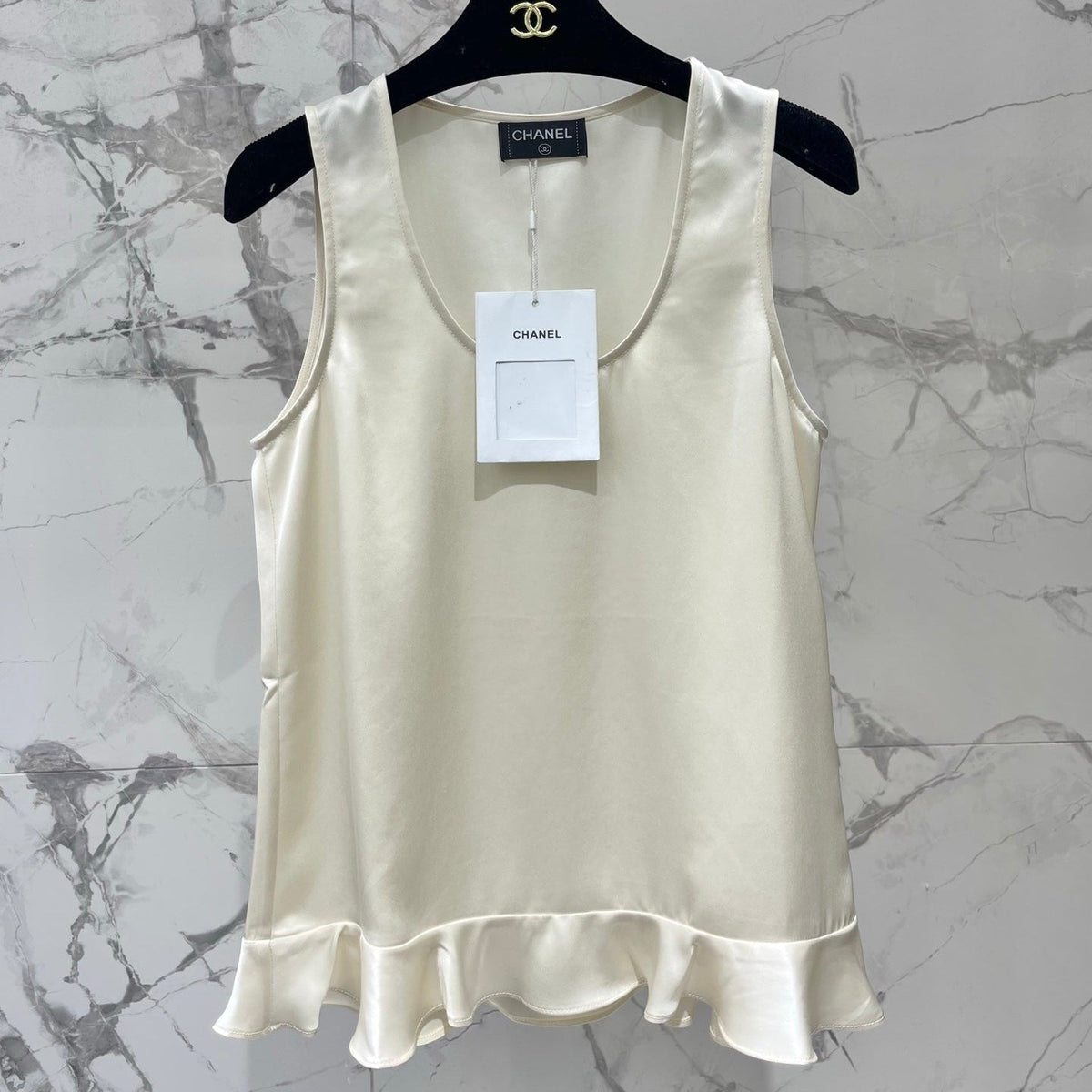 CC Sleeveless Vest in Acetate