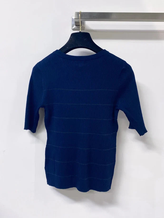 Chanel 2026 Short-Sleeve Shirt Laine Wool 479880