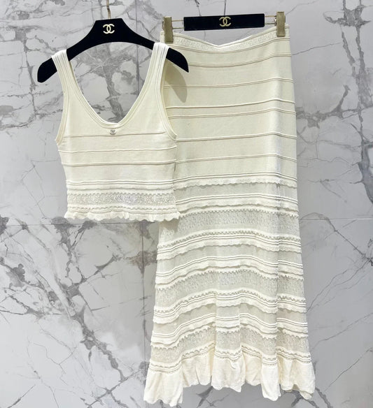 Chanel 2026 Ruffled Set Cotton 700862