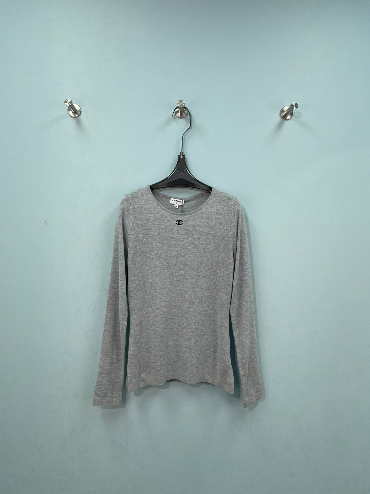 CC Embroidered Knit Sweater Wool 747410