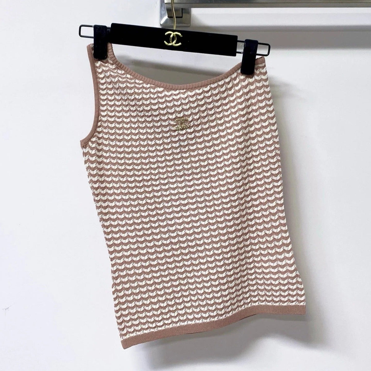 Chanel 26 Vest Light Brown in Wool 278138