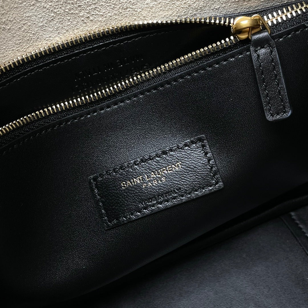 YSL 2026 Saint Laurent Le 5 a 7 Small Hobo Bag 23cm Canvas Leather