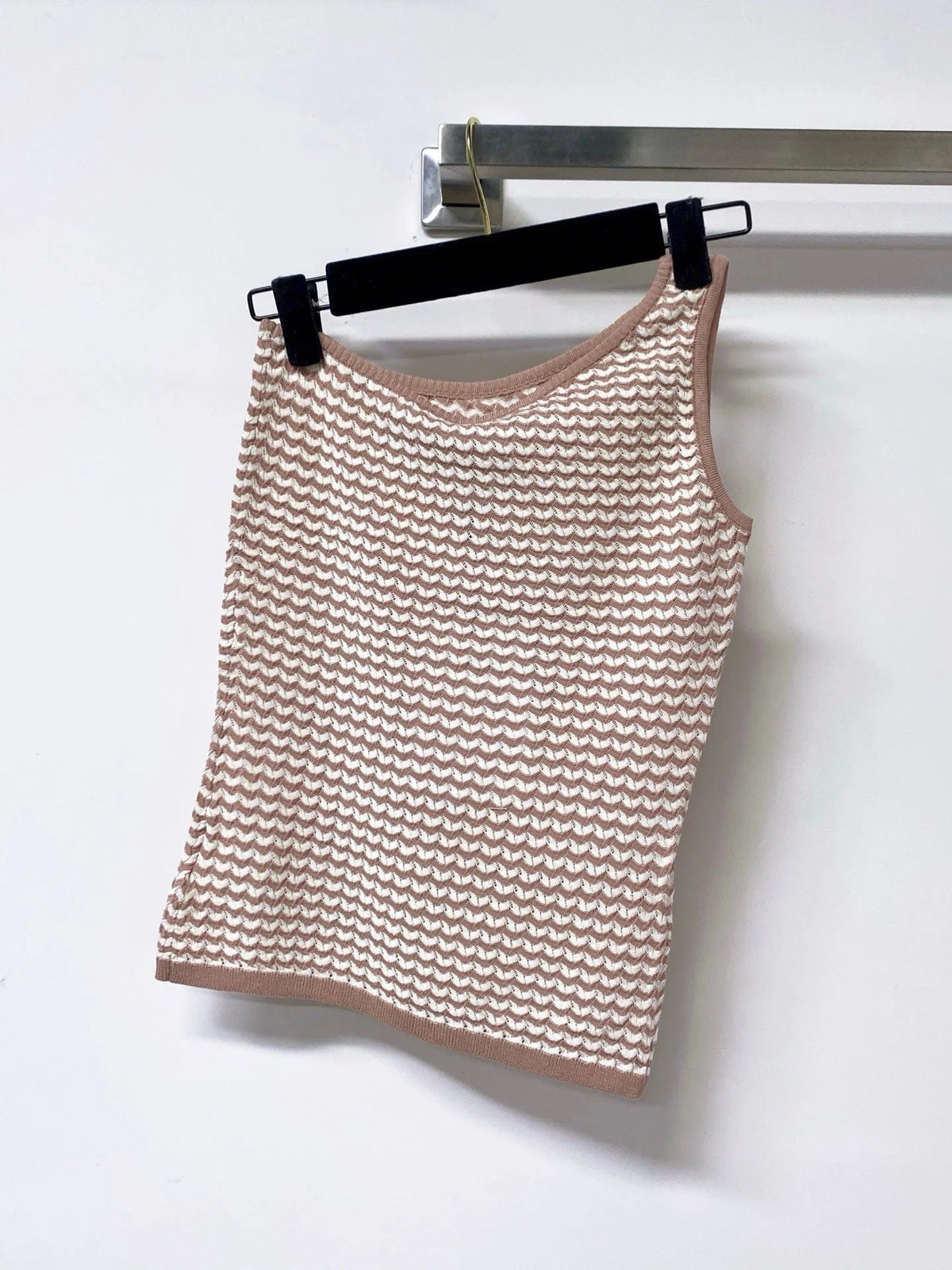 Chanel 26 Vest Light Brown in Wool 278138