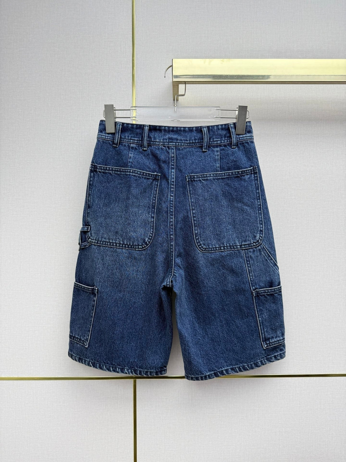 Chanel 26 Short Jeans Blue in Cotton 367720