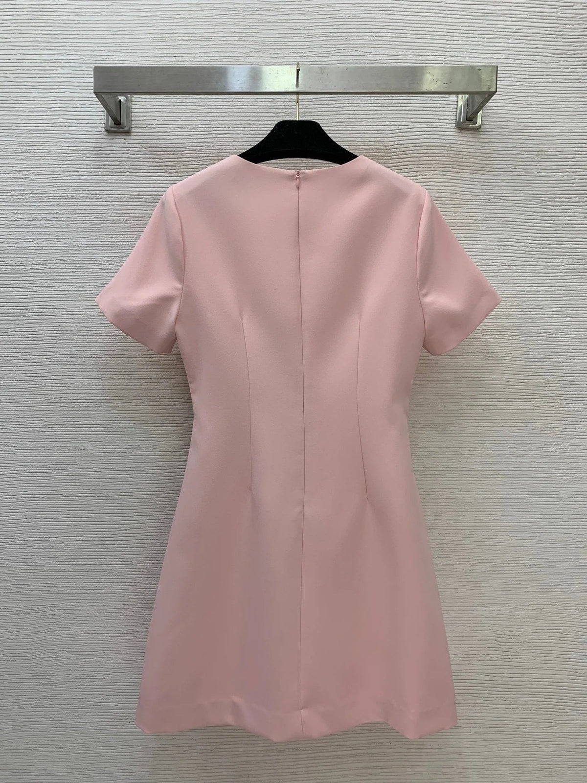Chanel Slim-Fit Round Neck Short-Sleeved Dress In Polyester 367147