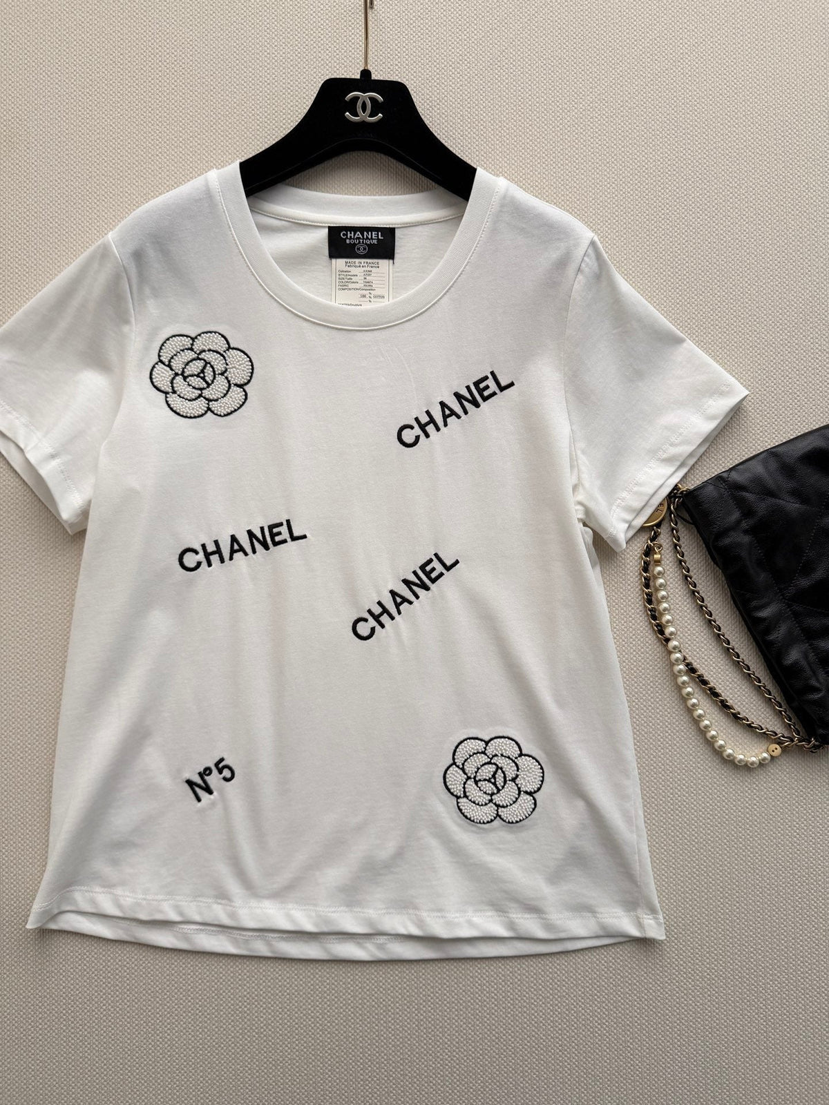 Chanel T-shirt White in Cotton 306183