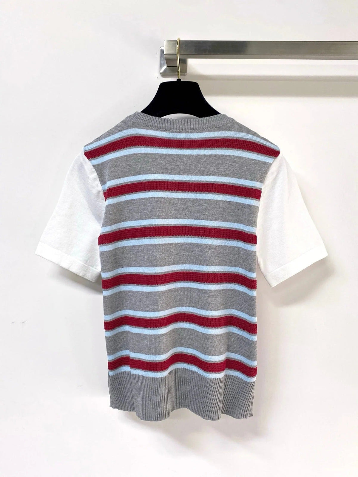 Chanel Short-Sleeve T-Shirt Gray in Acrylic 287140