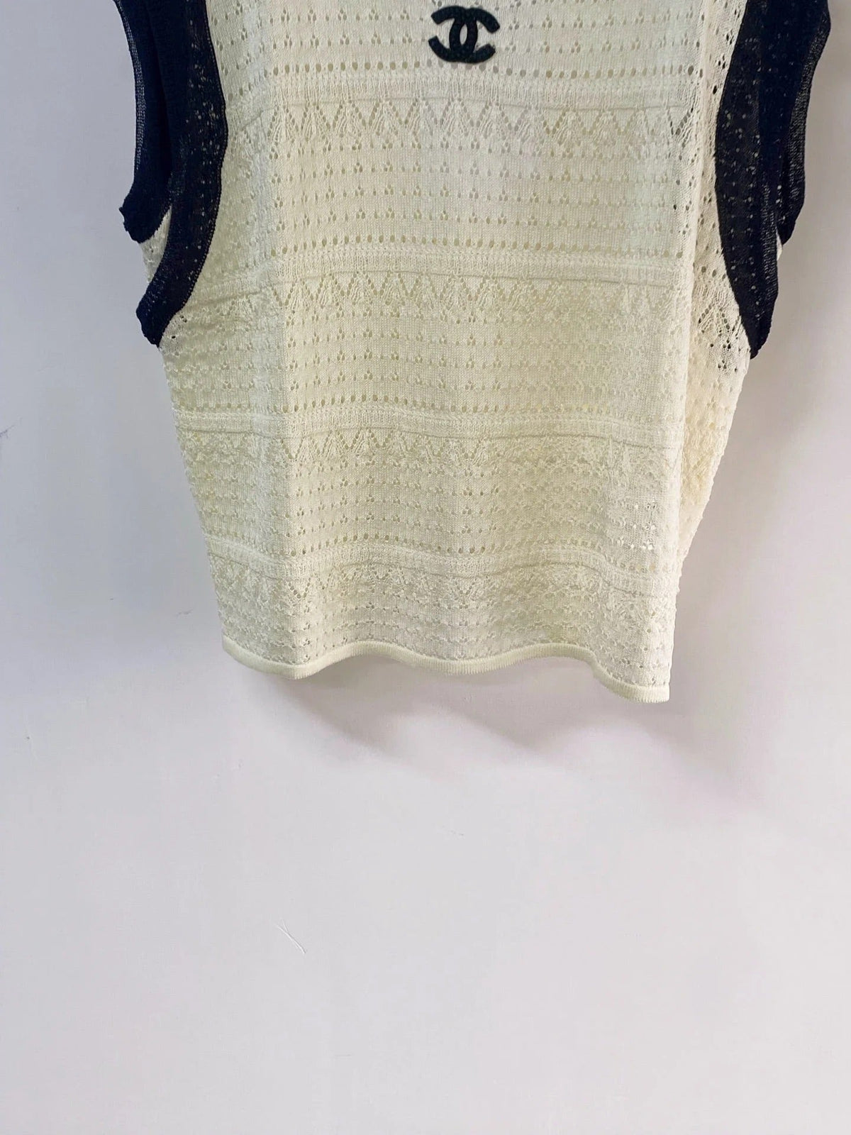 Chanel Vest Cream in Cotton 273028