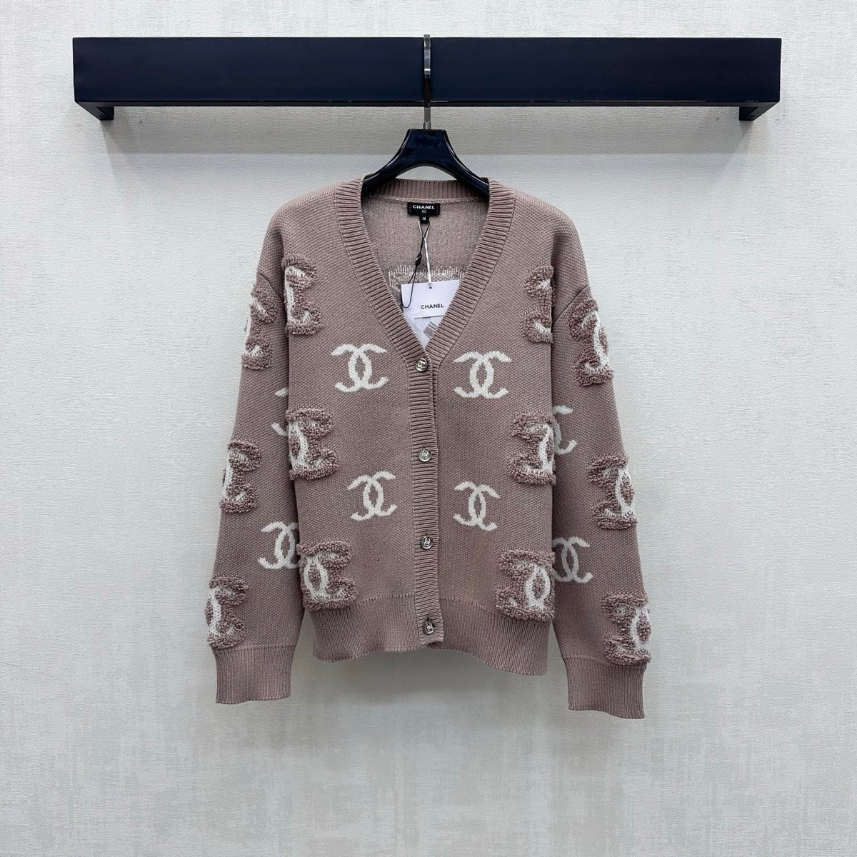 Chanel 2026 Jacquard Long-Sleeve Knit Cardigan Wool 418685