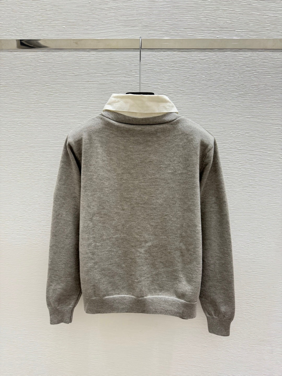 Miumiu 2026 Collar Knit Long-Sleeve Cardigan Wool 244676