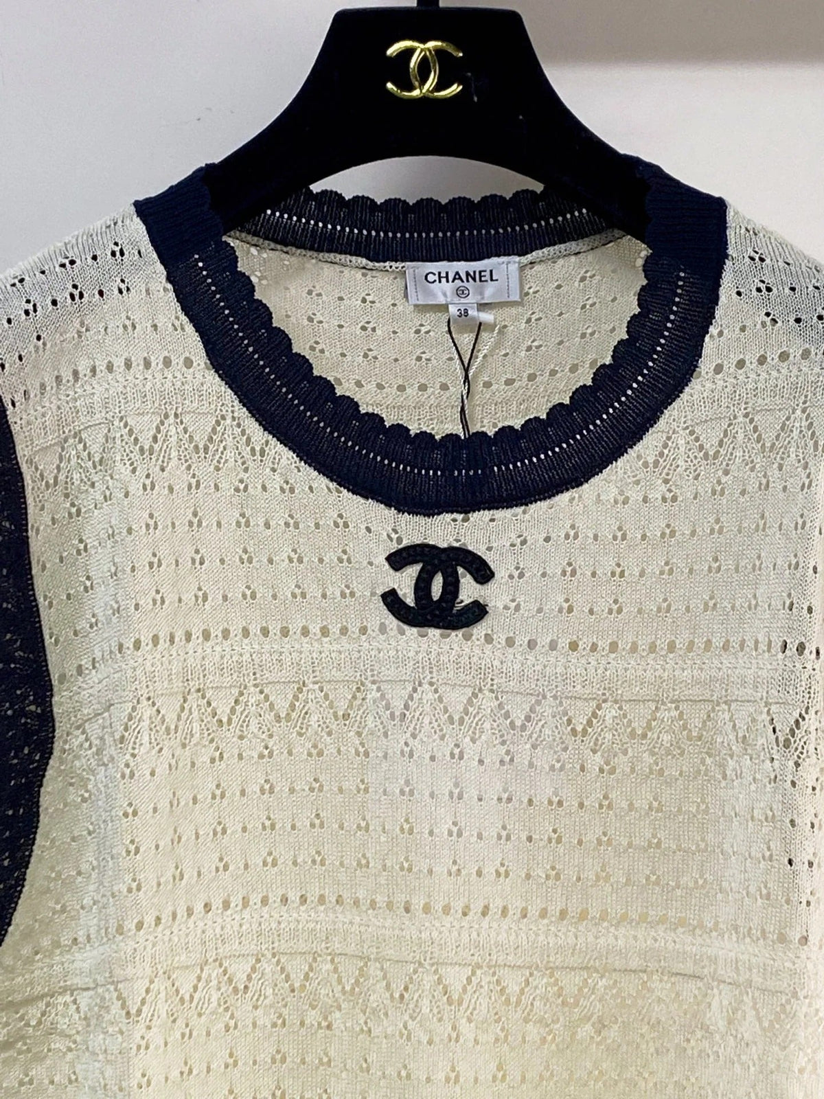 Chanel Vest Cream in Cotton 273028