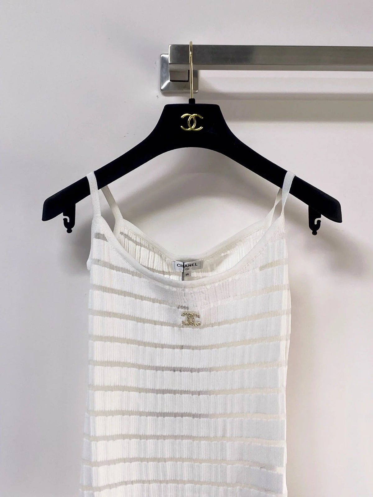 Chanel Vest White in Polyester 273023
