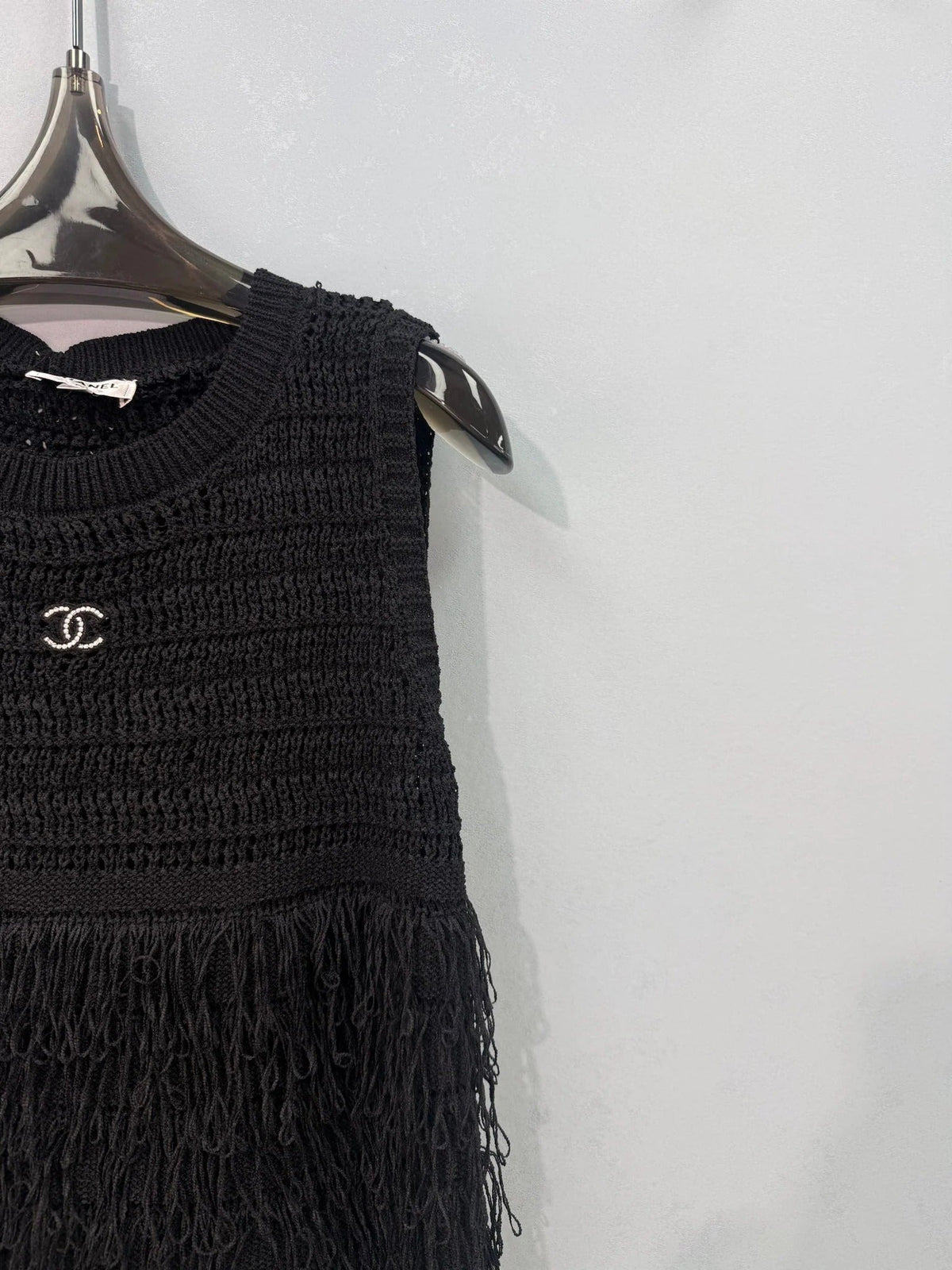 Chanel Vest Black in Nitrile Cotton 282522