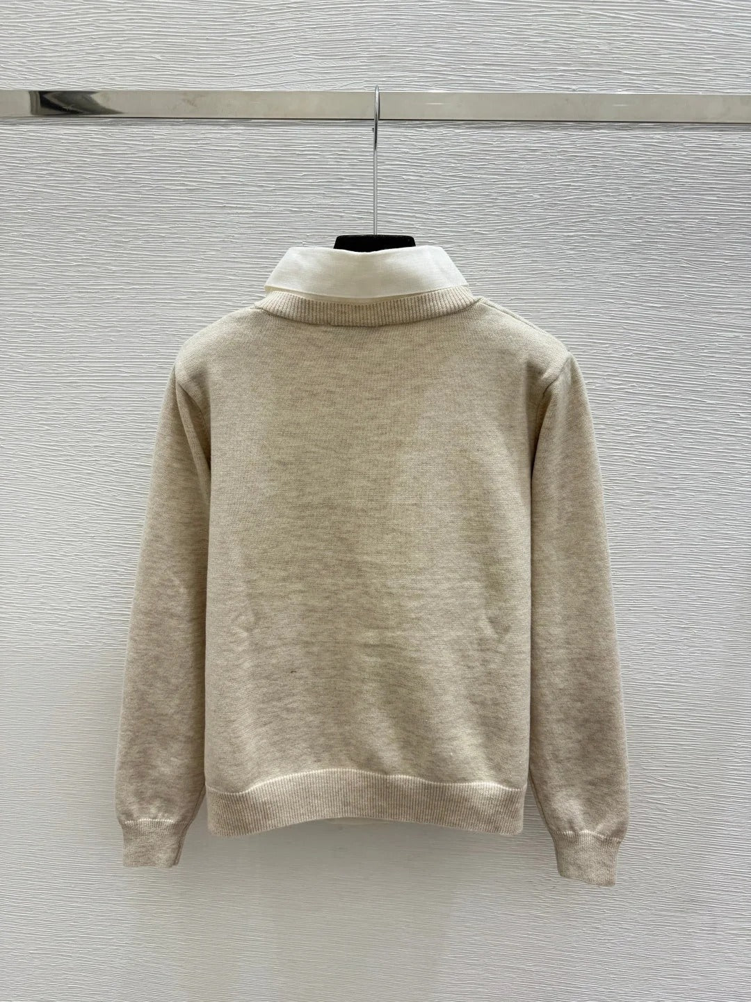 Miumiu 2026 Collar Knit Long-Sleeve Cardigan Wool 244676